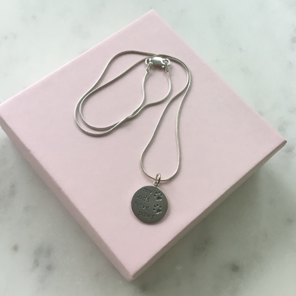 Sterling My Kids have Paws Necklace - Picture 12 of 16
